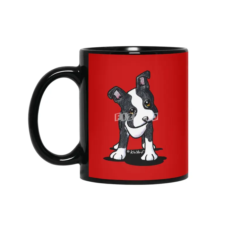 KiniArt Boston Terrier Siyah Kupa