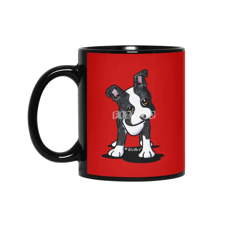 KiniArt Boston Terrier Siyah Kupa