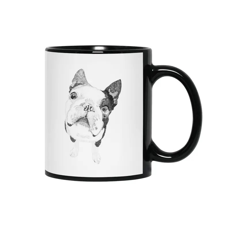 Boston Terrier Siyah Kupa