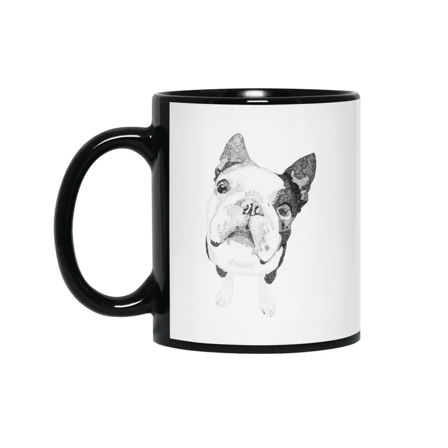 Boston Terrier Siyah Kupa