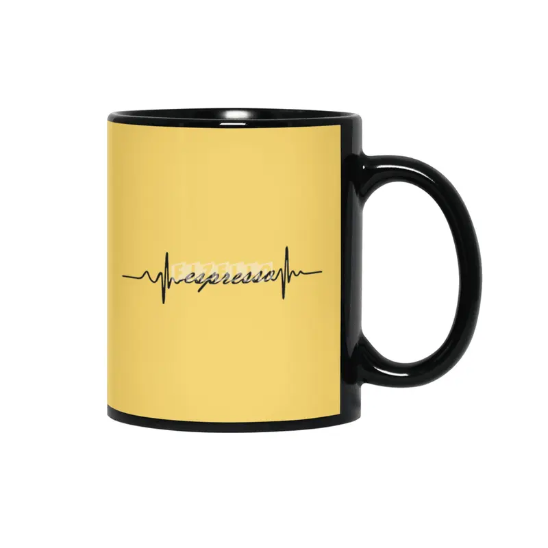 Espresso Heartbeat Siyah Kupa