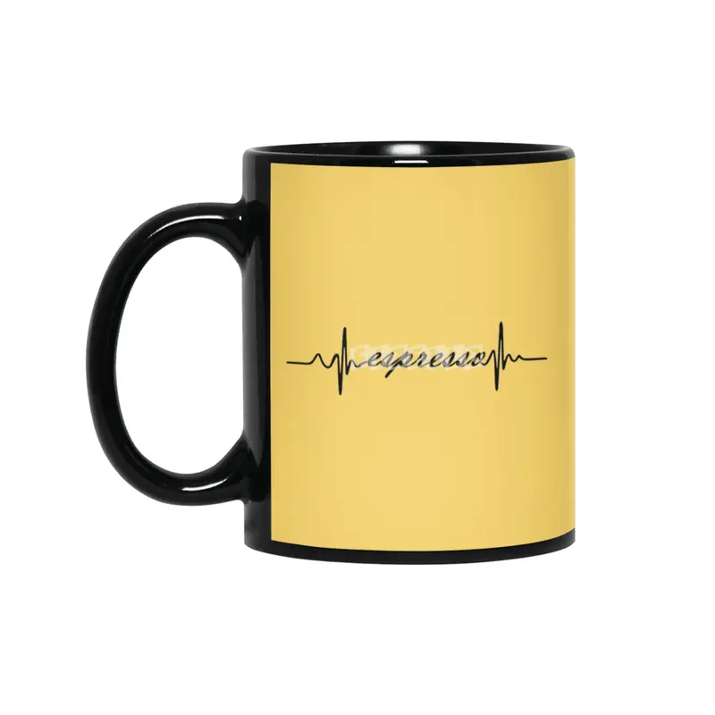 Espresso Heartbeat Siyah Kupa