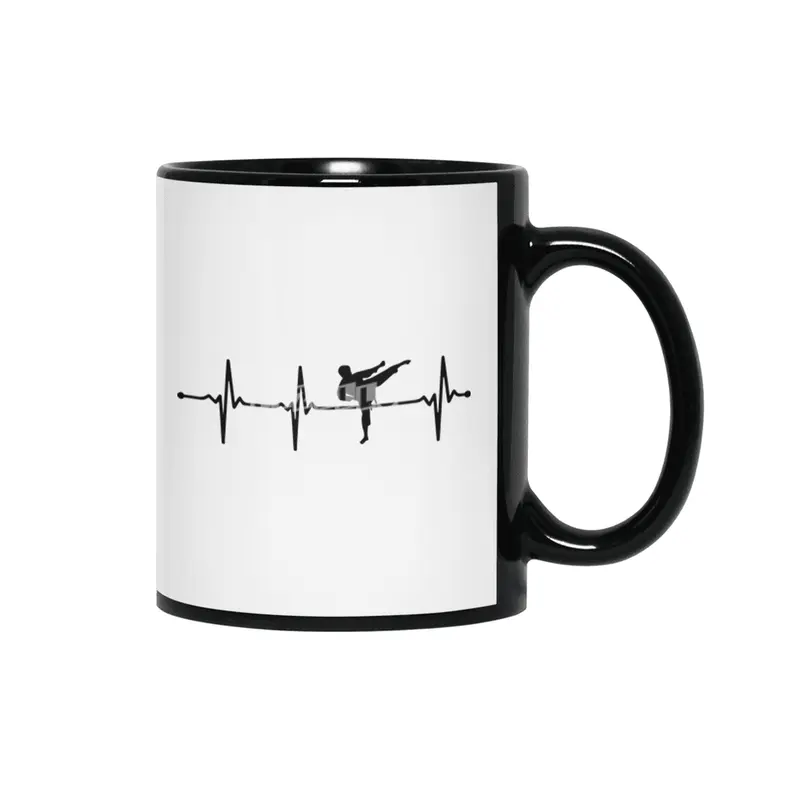 Judoka ECG Judo Heartbeat Pulse Line Bv Siyah Kupa