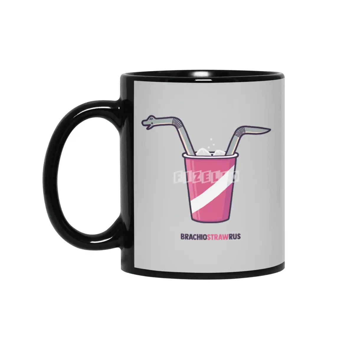 Dinostraw Siyah Kupa