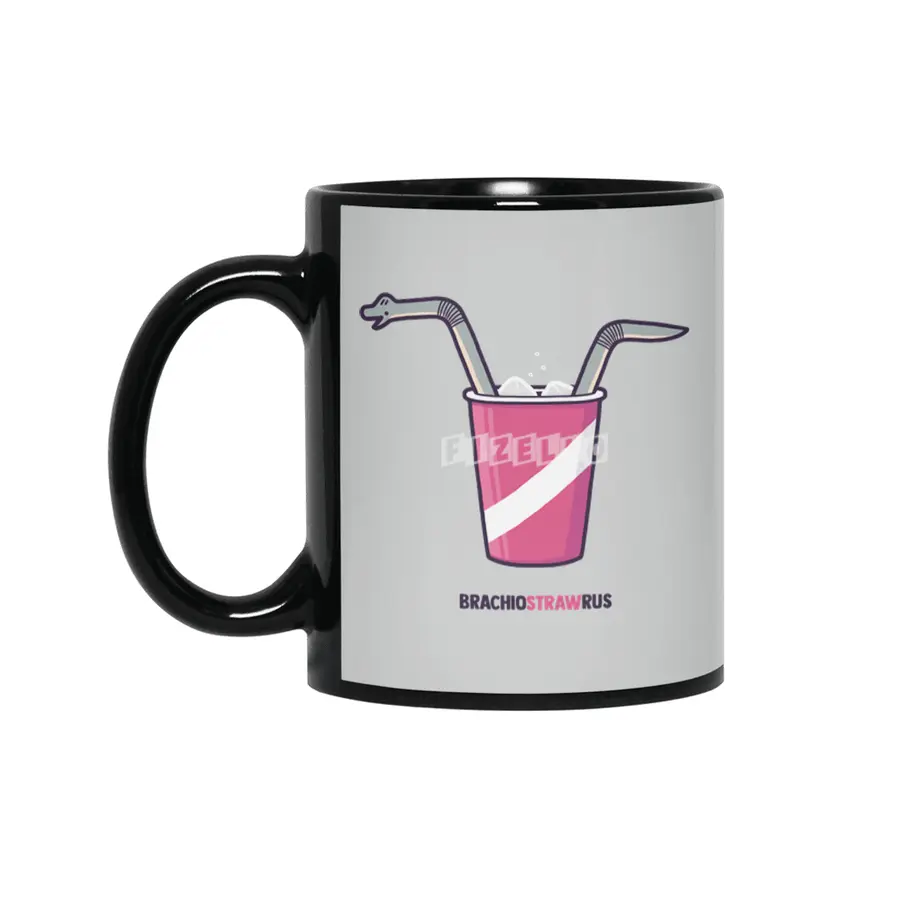 Dinostraw Siyah Kupa