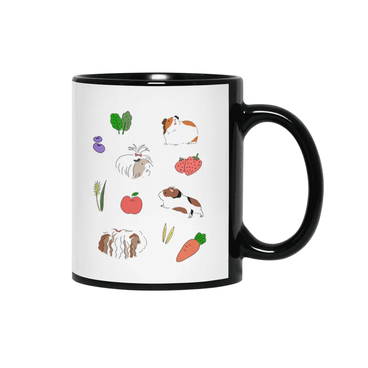 Guinea pigs and treats Siyah Kupa