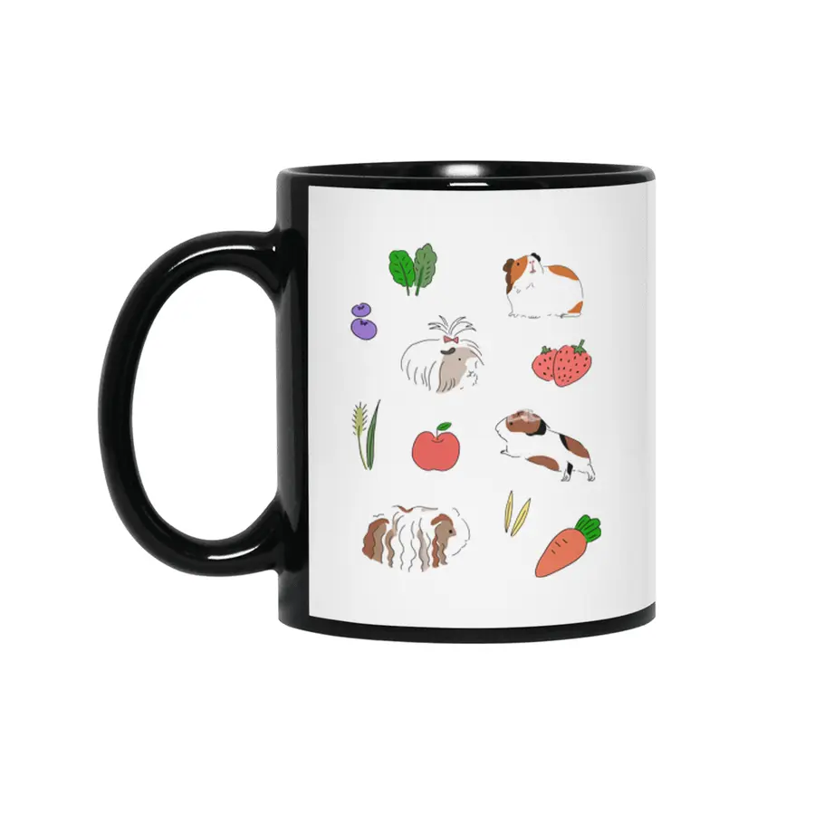 Guinea pigs and treats Siyah Kupa