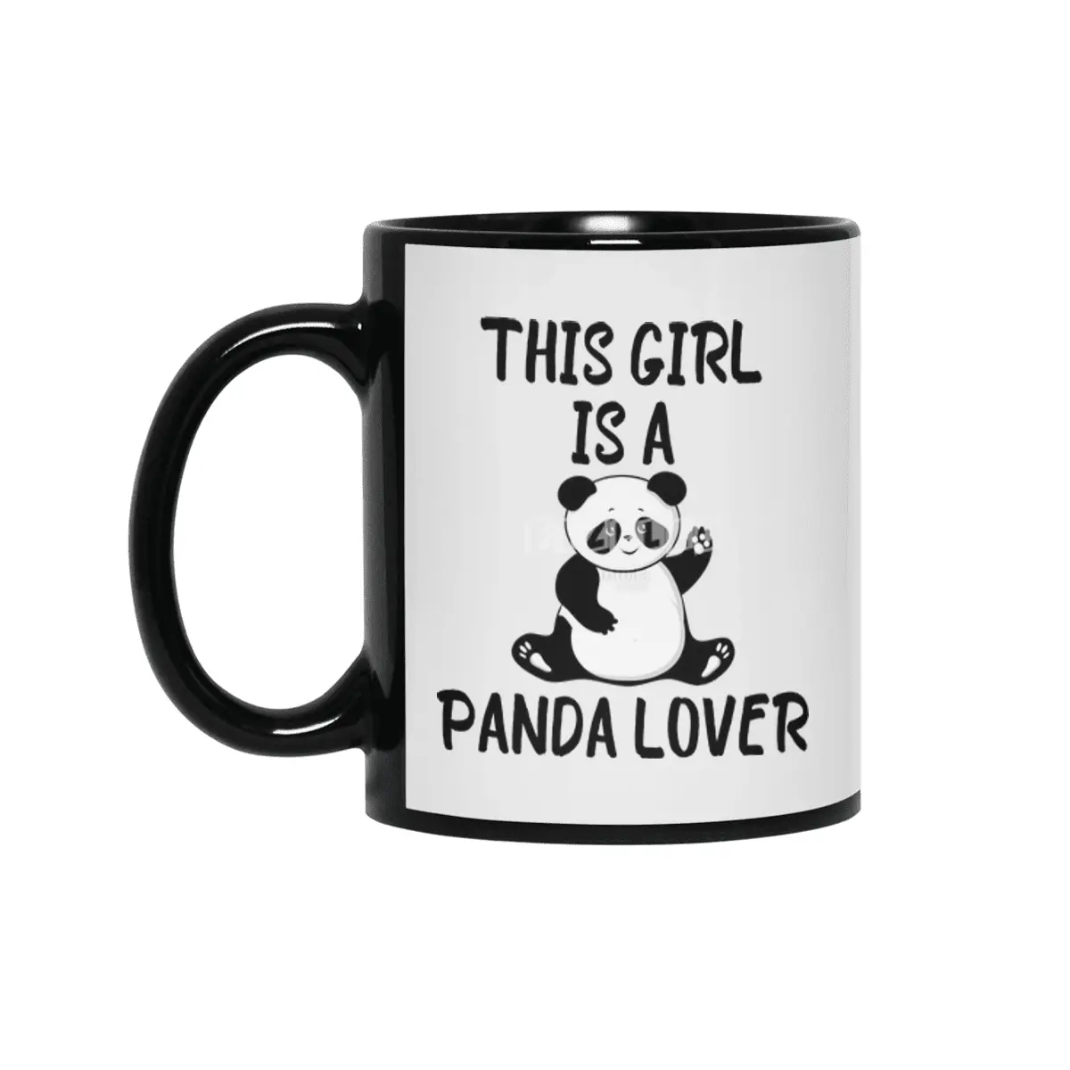 Panda Lover Siyah Kupa