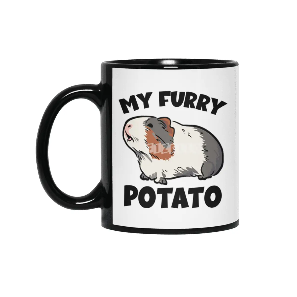 My furry potato guinea pig Siyah Kupa