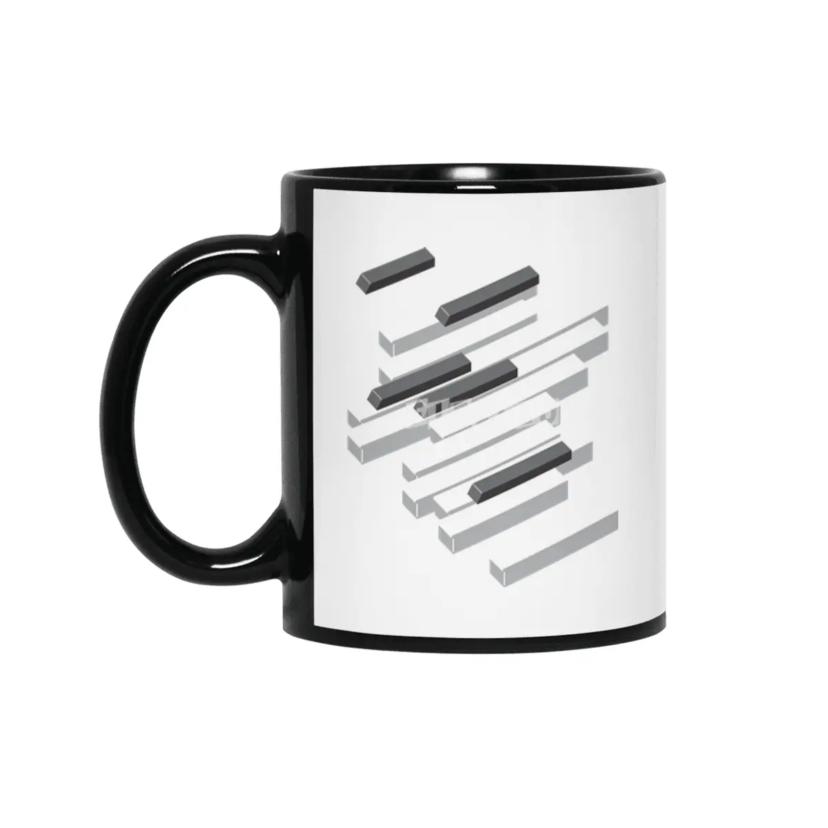 Piano Keys Siyah Kupa
