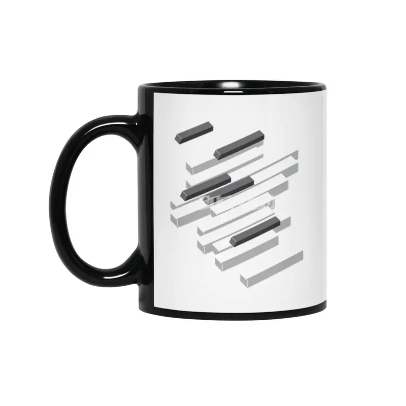 Piano Keys Siyah Kupa