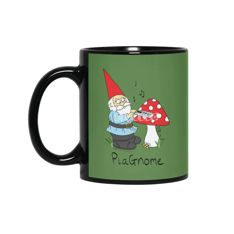 PiaGnome - The Piano Playing Gnome Siyah Kupa