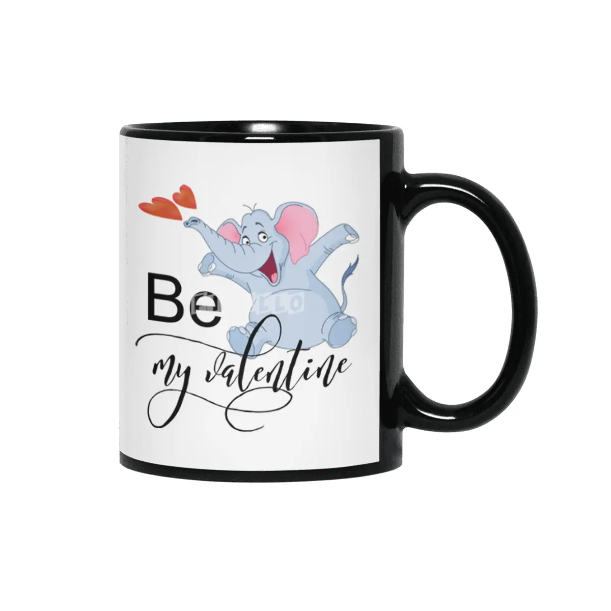 Be My Valentine Siyah Kupa