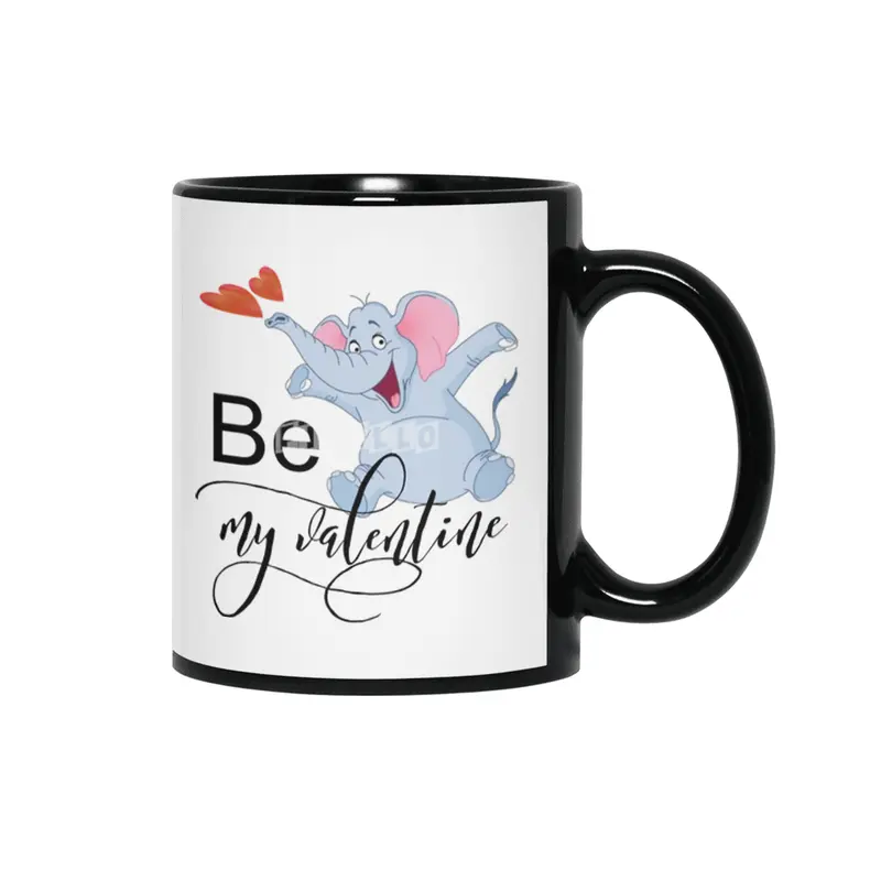 Be My Valentine Siyah Kupa