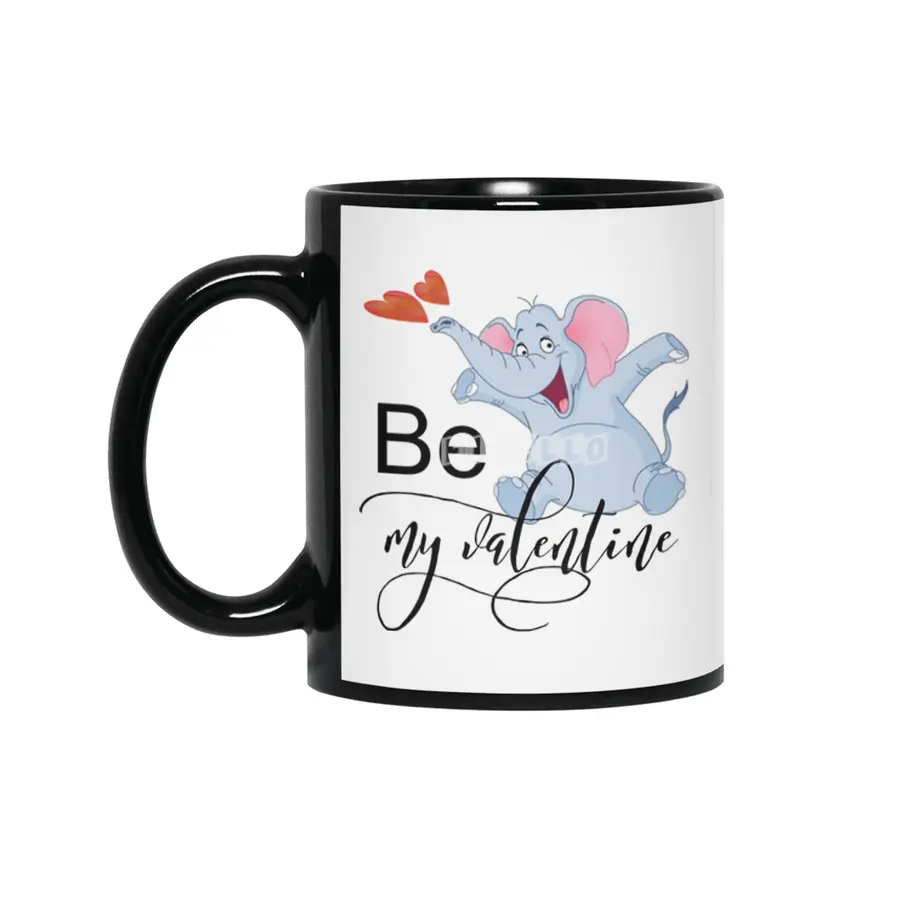 Be My Valentine Siyah Kupa