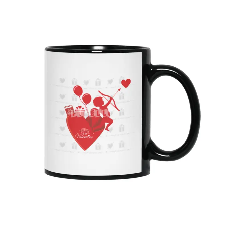 Be My Valentine Siyah Kupa