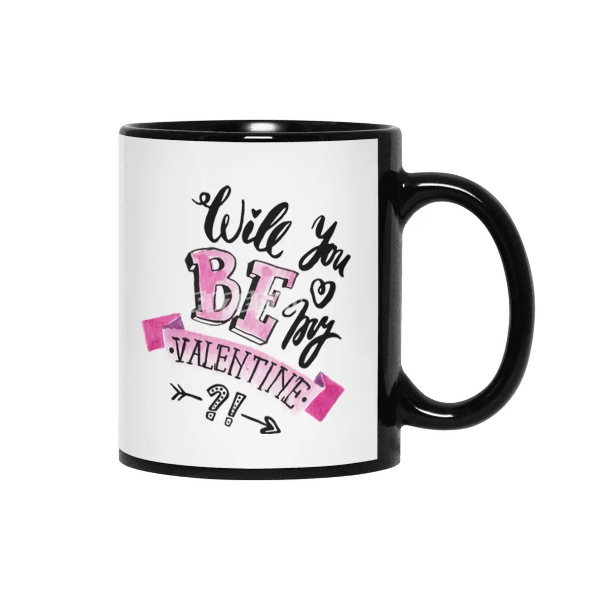 Will you be my Valentine?! Siyah Kupa