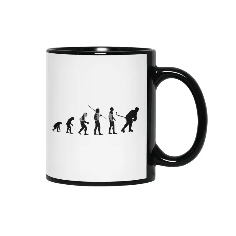 Evolution of Ice Hockey Player Sports Meme Bv Siyah Kupa