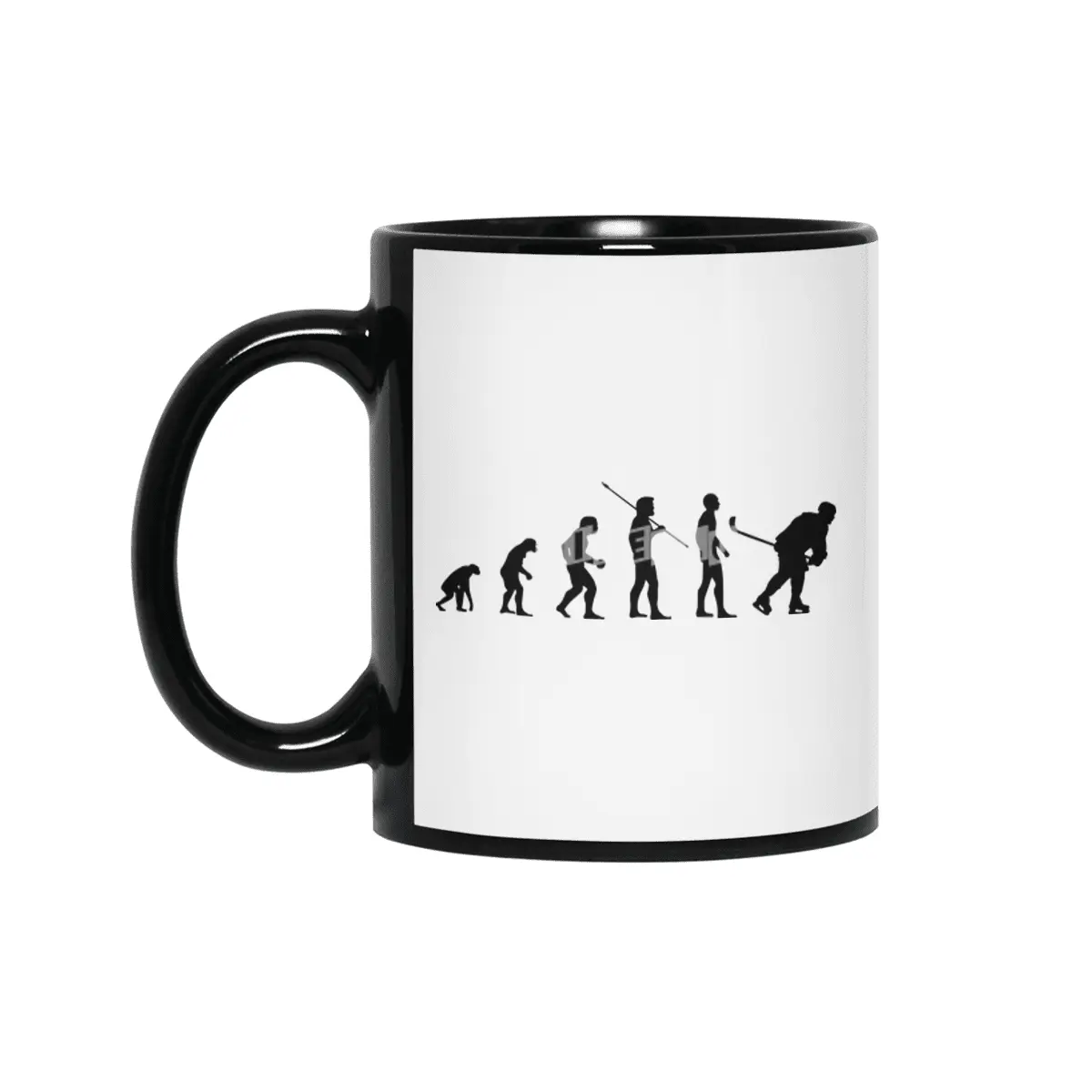 Evolution of Ice Hockey Player Sports Meme Bv Siyah Kupa