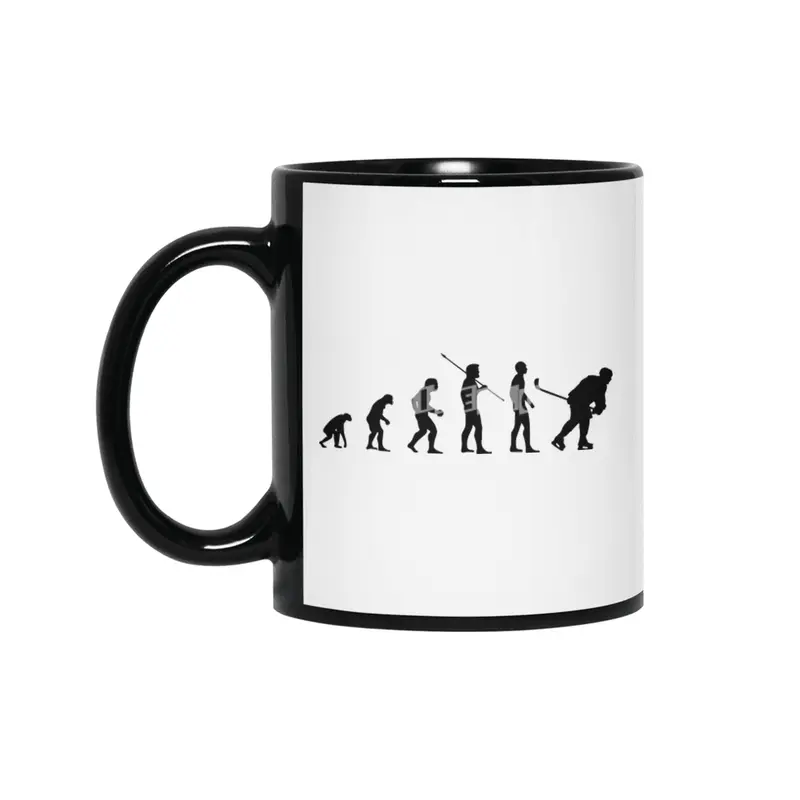 Evolution of Ice Hockey Player Sports Meme Bv Siyah Kupa