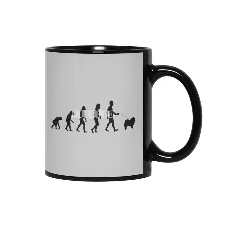 Evolution Of Labrador Logo Funny Siyah Kupa