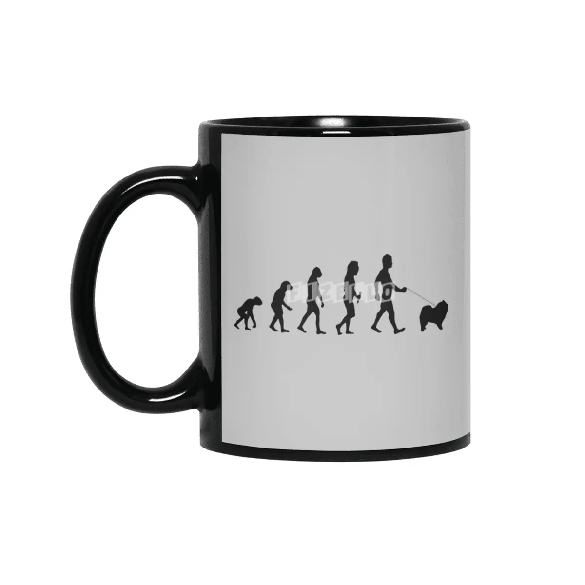 Evolution Of Labrador Logo Funny Siyah Kupa