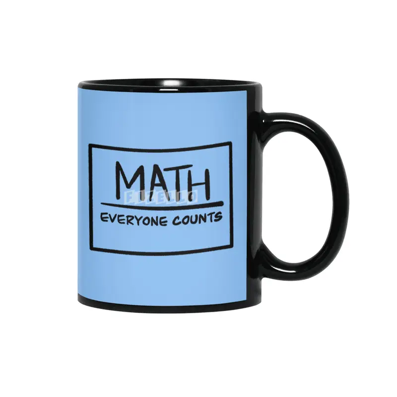 Math - Everyone Counts! Siyah Kupa