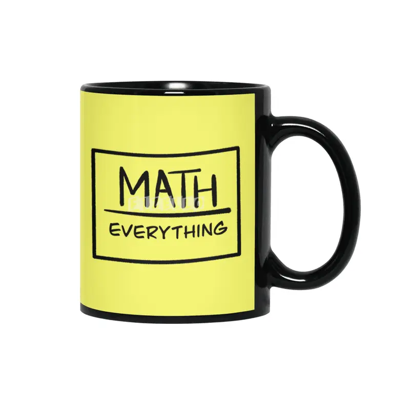 Math Above Everything Siyah Kupa