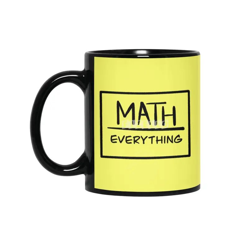 Math Above Everything Siyah Kupa