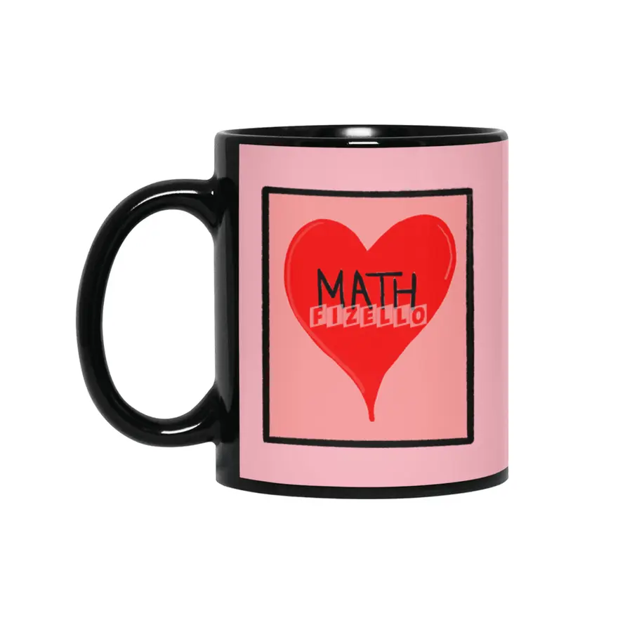 Math is Love Siyah Kupa