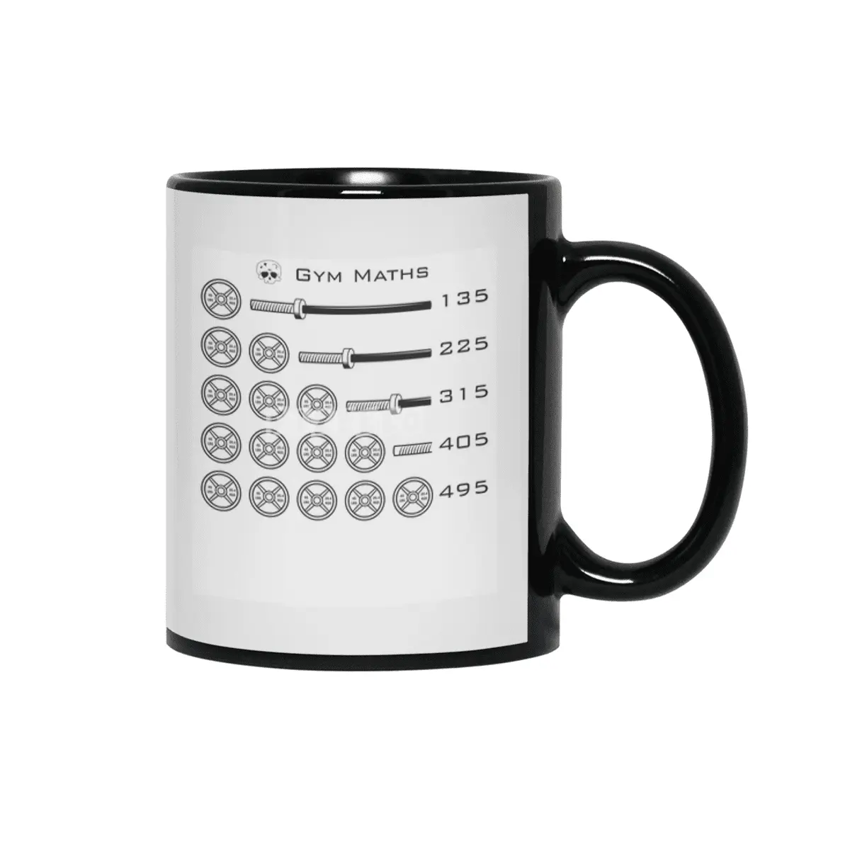 Gym Math Siyah Kupa