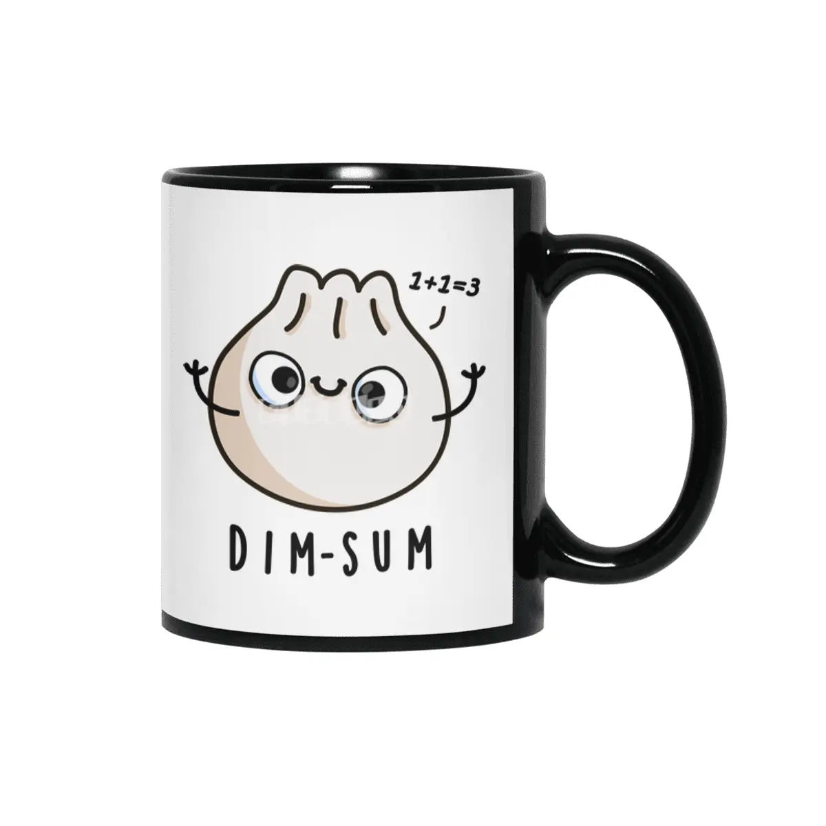 Dim Sum Cute Dimsum Bao Math Pun Siyah Kupa