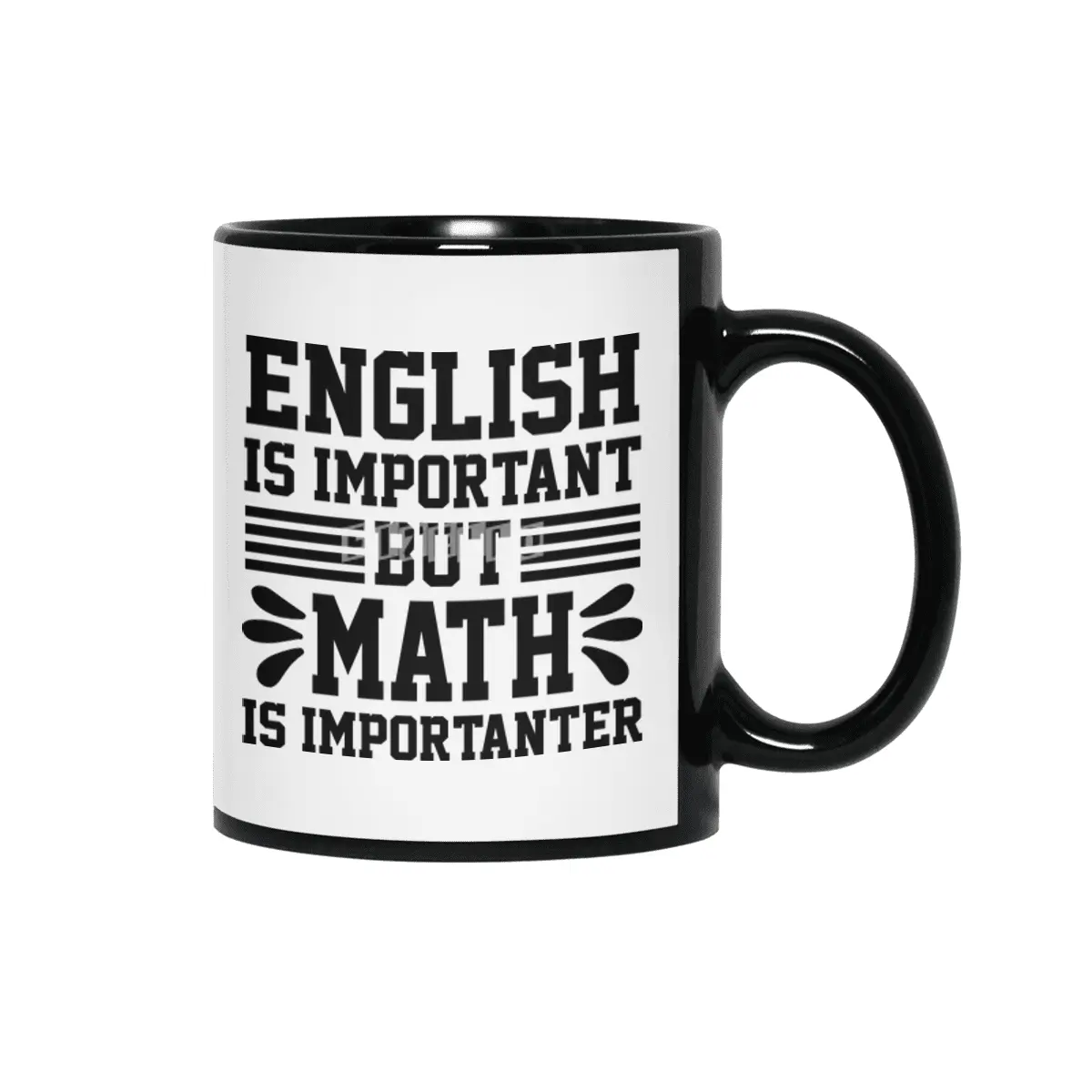 English Is Important Math Importanter Siyah Kupa