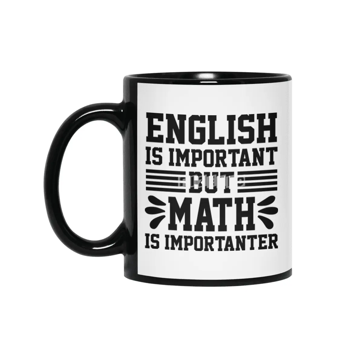 English Is Important Math Importanter Siyah Kupa