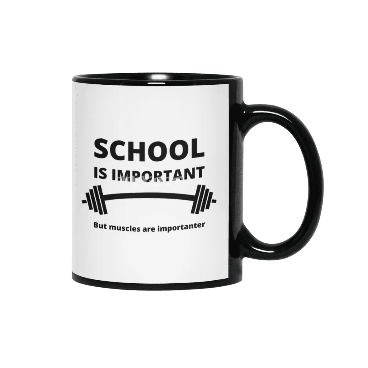 School Is Important But Muscles Are Importanter Siyah Kupa