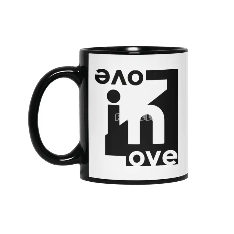 Black-Love in Love-Couple-Man-Octerson Siyah Kupa