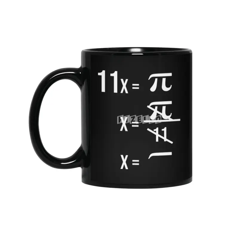 Math Mathematcs Math teacher gifts Pi Day Science Siyah Kupa