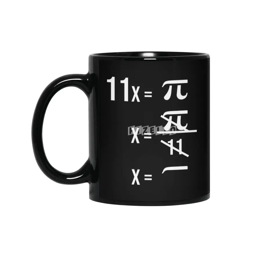 Math Mathematcs Math teacher gifts Pi Day Science Siyah Kupa