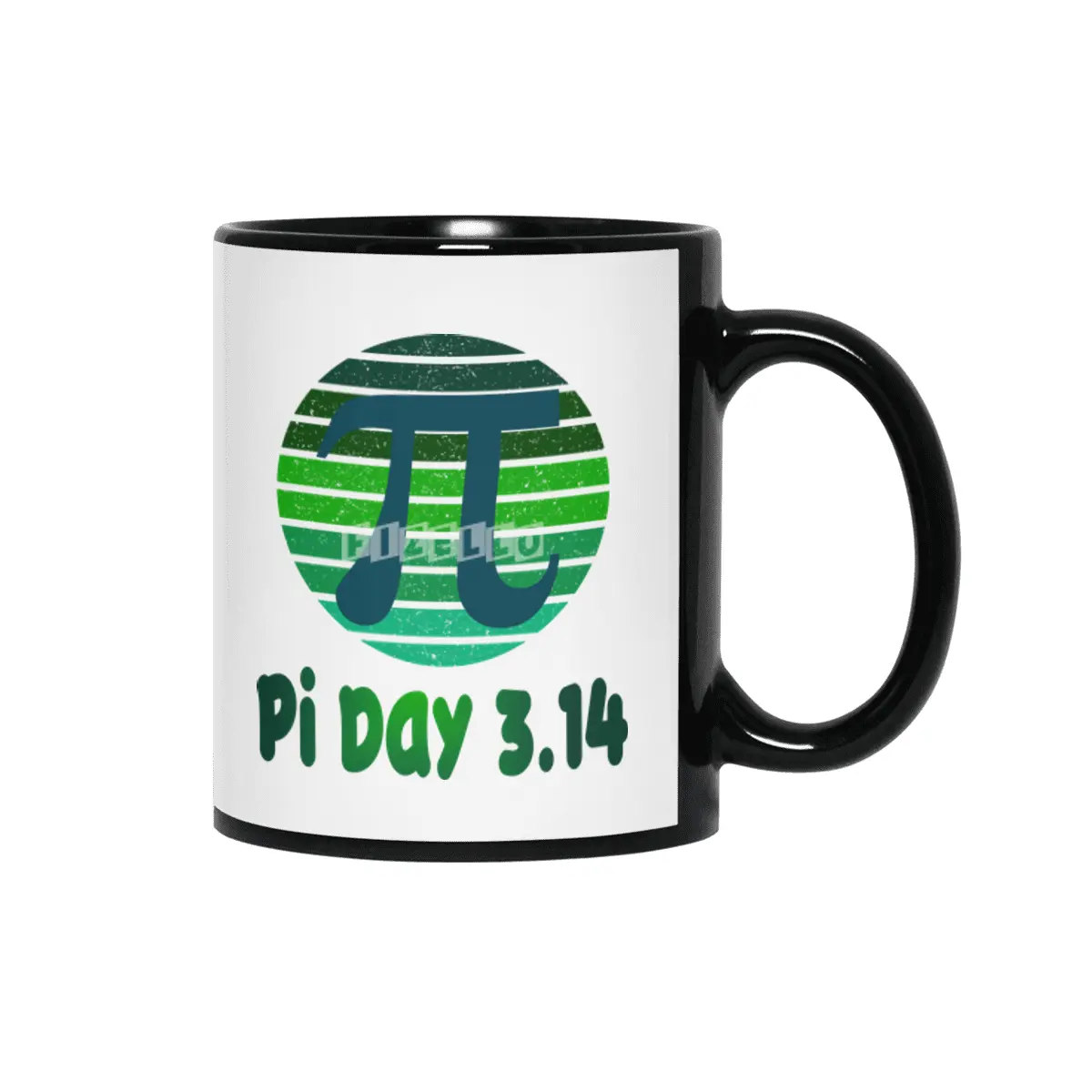 Fun Retro Pi Day 3.14 Vintage Design Siyah Kupa