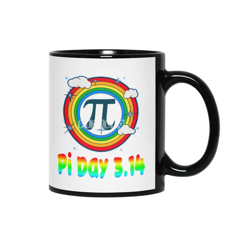 Fun Retro Pi Day 3.14 Vintage Design Siyah Kupa
