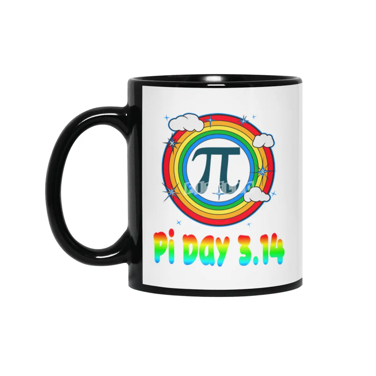 Fun Retro Pi Day 3.14 Vintage Design Siyah Kupa