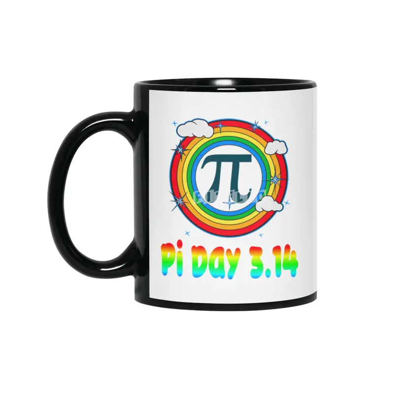 Fun Retro Pi Day 3.14 Vintage Design Siyah Kupa