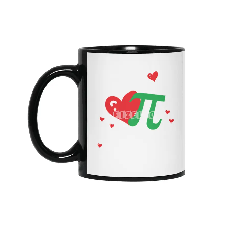 Love Is Like Pi Day Math Teacher Kids Tee Siyah Kupa