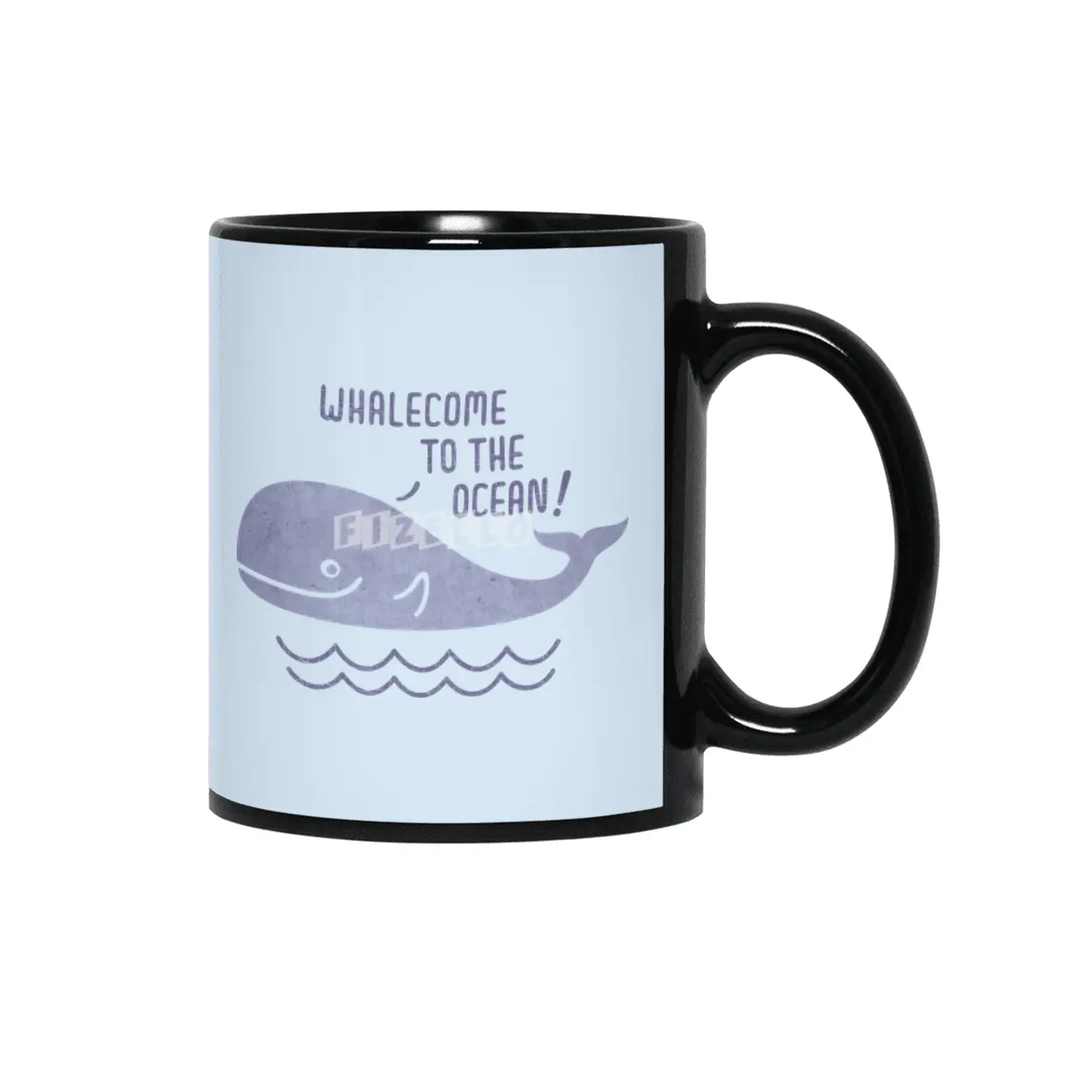 Whalecome to the Ocean Siyah Kupa