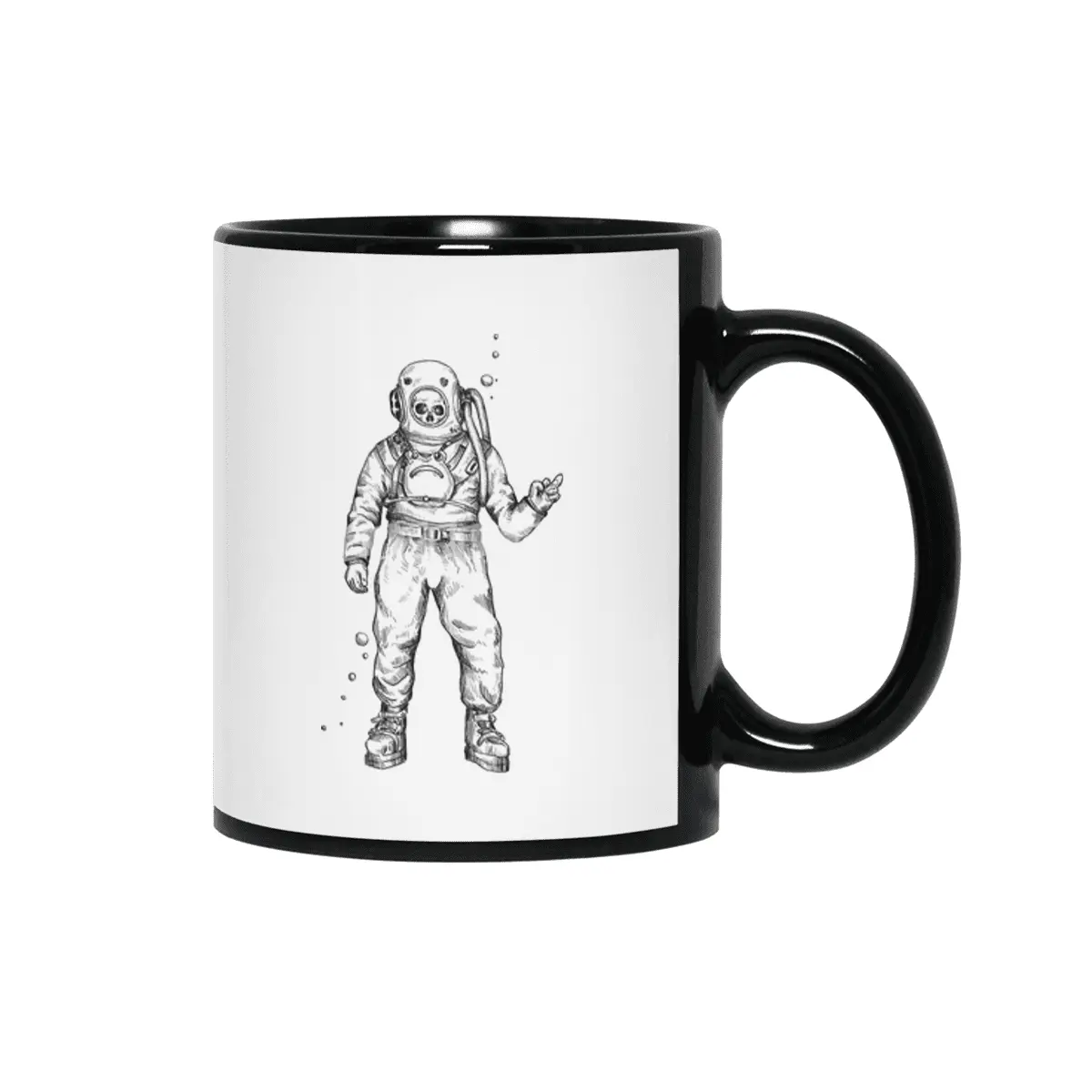 Deep Sea Diver Siyah Kupa