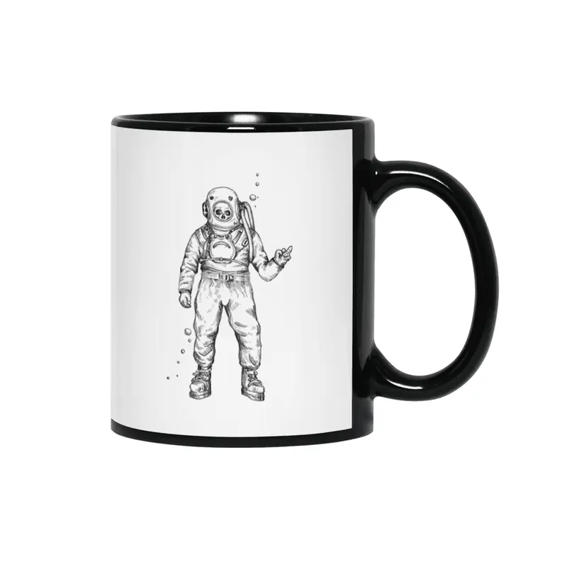 Deep Sea Diver Siyah Kupa