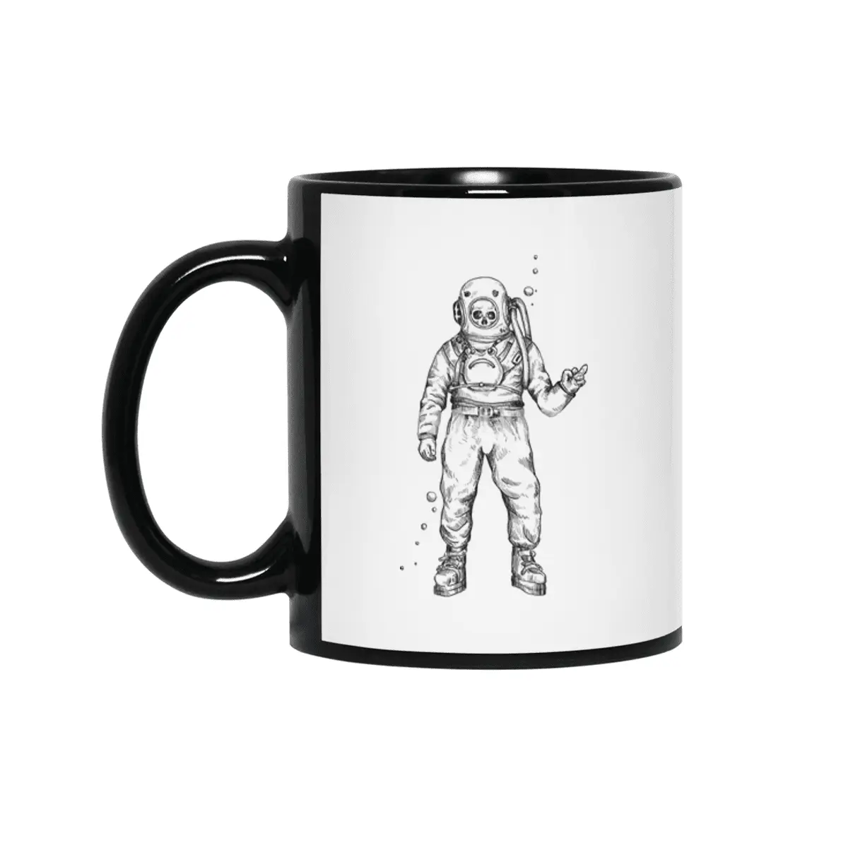 Deep Sea Diver Siyah Kupa