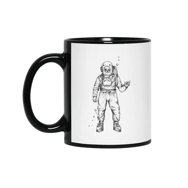 Deep Sea Diver Siyah Kupa