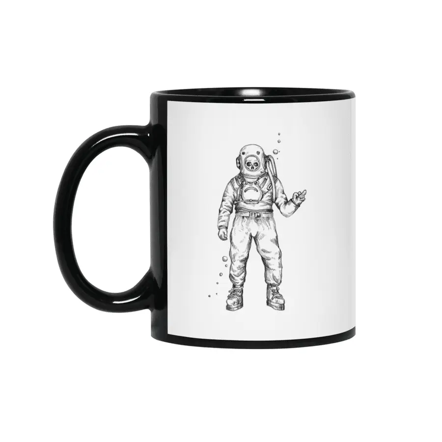 Deep Sea Diver Siyah Kupa