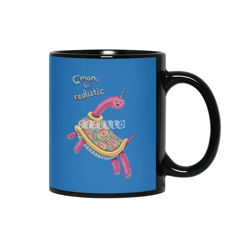 Unicorn Turtle Siyah Kupa